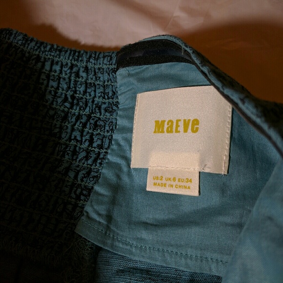 *ANTHROPOLOGIE* Teal convertible tank top - Picture 3 of 4